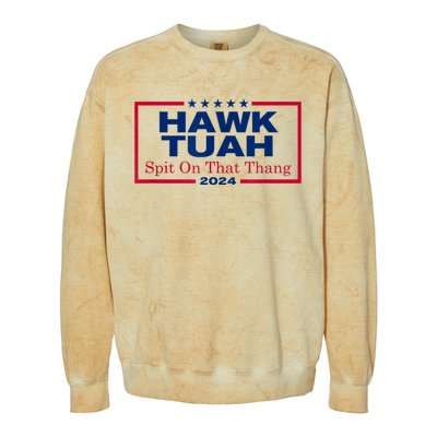 Hawk Tush Spit On That Thang Viral Election Parody Colorblast Crewneck Sweatshirt