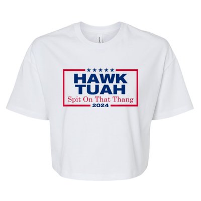 Hawk Tush Spit On That Thang Viral Election Parody Bella+Canvas Jersey Crop Tee