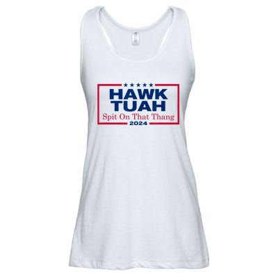 Hawk Tush Spit On That Thang Viral Election Parody Ladies Essential Flowy Tank