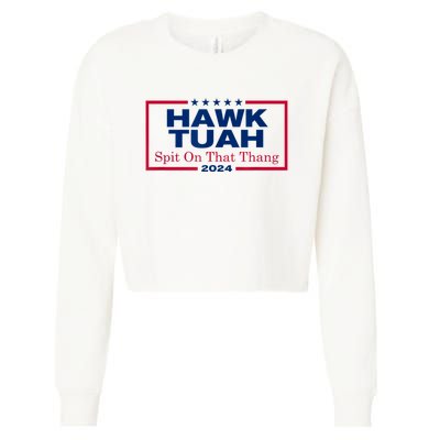 Hawk Tush Spit On That Thang Viral Election Parody Cropped Pullover Crew