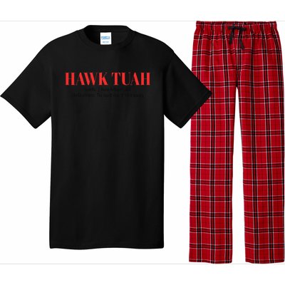 Hawk Tuah Spit On That Thang Funny Hawk Tush Pajama Set