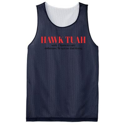 Hawk Tuah Spit On That Thang Funny Hawk Tush Mesh Reversible Basketball Jersey Tank