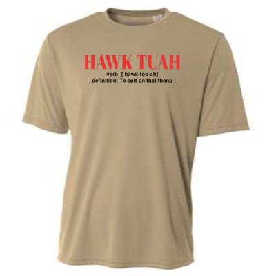 Hawk Tuah Spit On That Thang Funny Hawk Tush Cooling Performance Crew T-Shirt