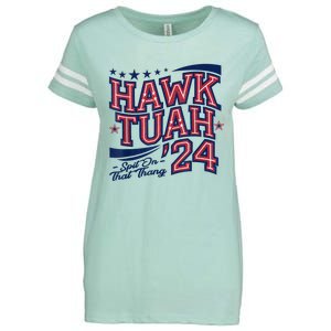 Hawk Tush Spit On That Thing Presidential Candidate Parody Enza Ladies Jersey Football T-Shirt