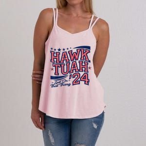 Hawk Tush Spit On That Thing Presidential Candidate Parody Women's Strappy Tank