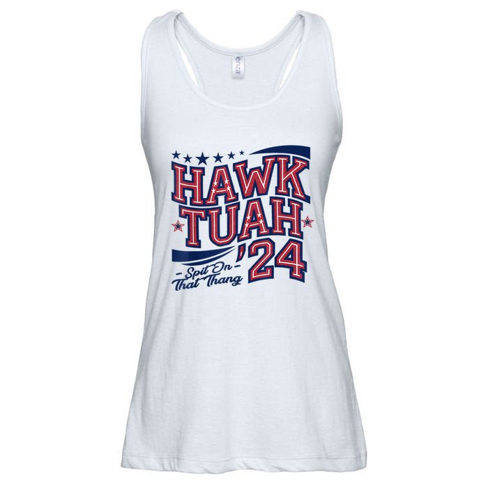 Hawk Tush Spit On That Thing Presidential Candidate Parody Ladies Essential Flowy Tank