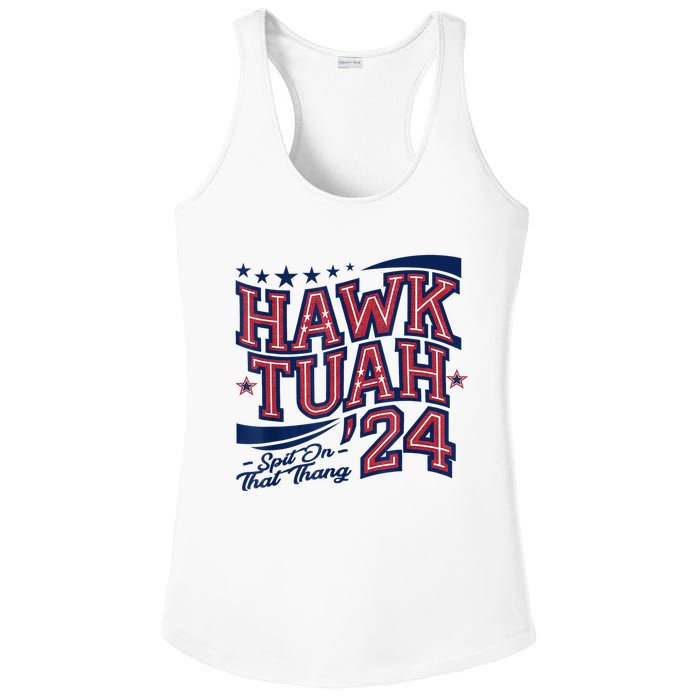 Hawk Tush Spit On That Thing Presidential Candidate Parody Ladies PosiCharge Competitor Racerback Tank