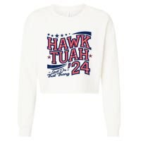 Hawk Tush Spit On That Thing Presidential Candidate Parody Cropped Pullover Crew