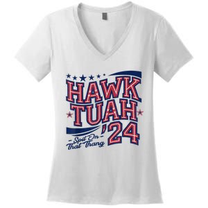 Hawk Tush Spit On That Thing Presidential Candidate Parody Women's V-Neck T-Shirt