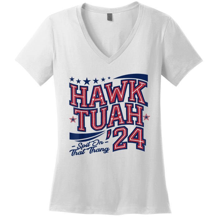 Hawk Tush Spit On That Thing Presidential Candidate Parody Women's V-Neck T-Shirt