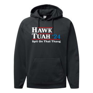 Hawk Tush Spit On That Thing Presidential Candidate Parody Performance Fleece Hoodie