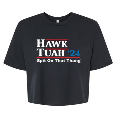 Hawk Tush Spit On That Thing Presidential Candidate Parody Bella+Canvas Jersey Crop Tee