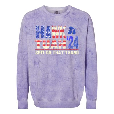 Hawk Tush Spit On That Thing 2024 Gift Colorblast Crewneck Sweatshirt