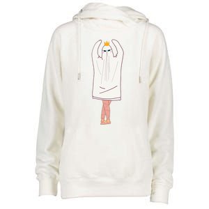 Halloween Theres Some Horrors In House Ghost Photoshoot Gift Womens Funnel Neck Pullover Hood