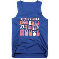 Halloween Theres Some Horrors In This House Funny Gift Tank Top