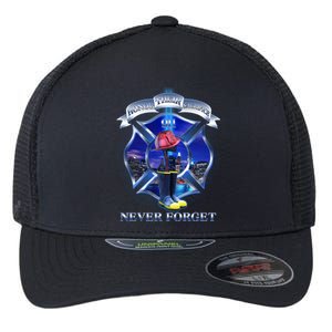 Honor Their Sacrifice Never Forget 911 September 11 Fire Fighters Heroes Flexfit Unipanel Trucker Cap