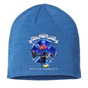 Honor Their Sacrifice Never Forget 911 September 11 Fire Fighters Heroes Sustainable Beanie