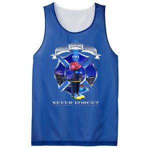 Honor Their Sacrifice Never Forget 911 September 11 Fire Fighters Heroes Mesh Reversible Basketball Jersey Tank