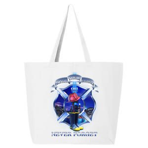 Honor Their Sacrifice Never Forget 911 September 11 Fire Fighters Heroes 25L Jumbo Tote