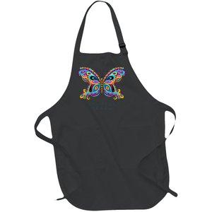 Houston Texas Souvenir Butterfly Graphic Full-Length Apron With Pockets