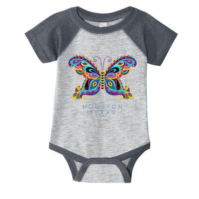 Houston Texas Souvenir Butterfly Graphic Infant Baby Jersey Bodysuit