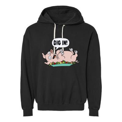 Homer The S.I.M.P.S.O.N.S Pig Dig In Garment-Dyed Fleece Hoodie