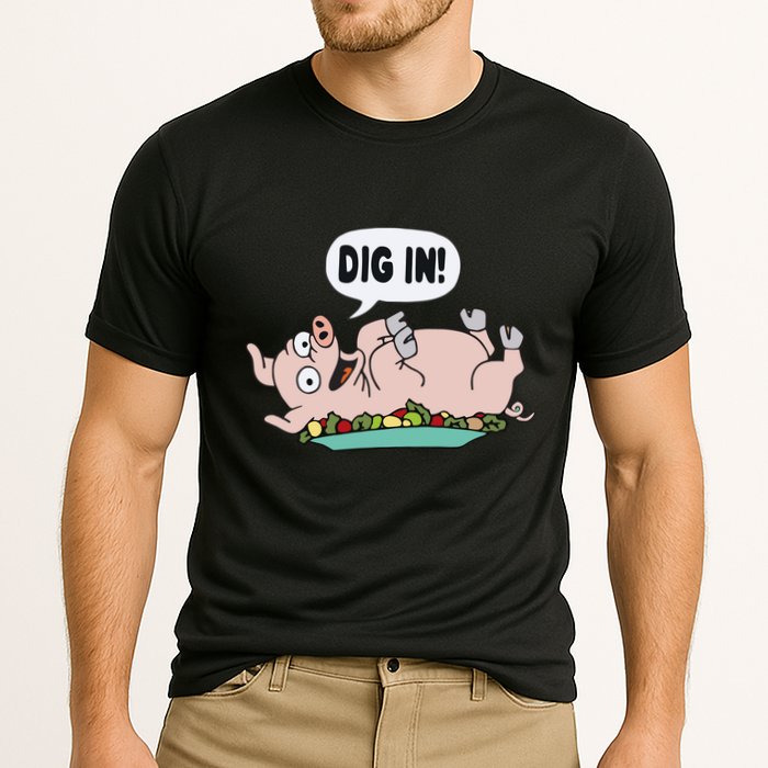 Homer The S.I.M.P.S.O.N.S Pig Dig In Performance Shirt