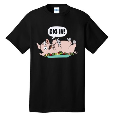 Homer The S.I.M.P.S.O.N.S Pig Dig In Tall T-Shirt