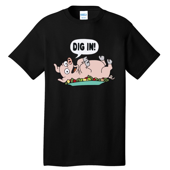 Homer The S.I.M.P.S.O.N.S Pig Dig In Tall T-Shirt