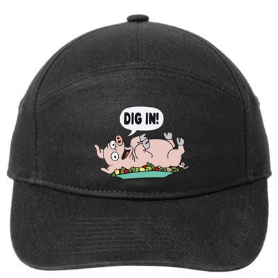 Homer The S.I.M.P.S.O.N.S Pig Dig In 7-Panel Snapback Hat