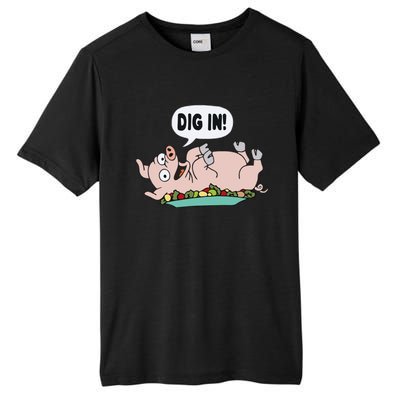 Homer The S.I.M.P.S.O.N.S Pig Dig In Tall Fusion ChromaSoft Performance T-Shirt