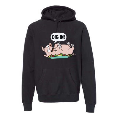 Homer The S.I.M.P.S.O.N.S Pig Dig In Premium Hoodie