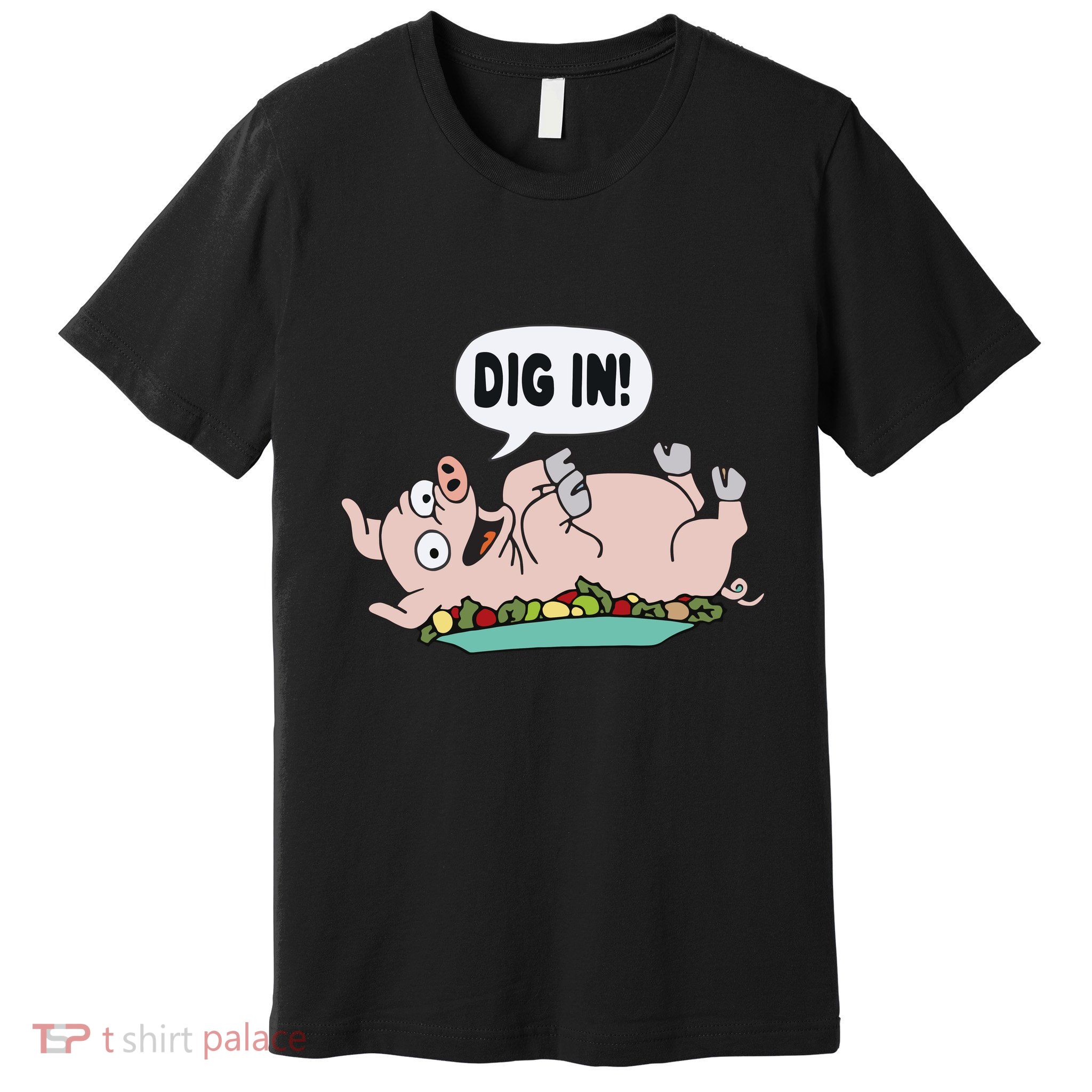 Homer The S.I.M.P.S.O.N.S Pig Dig In Premium T-Shirt