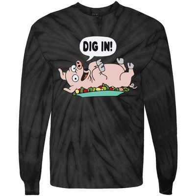 Homer The S.I.M.P.S.O.N.S Pig Dig In Tie-Dye Long Sleeve Shirt