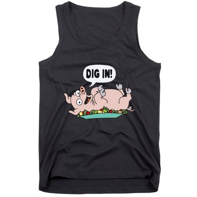 Homer The S.I.M.P.S.O.N.S Pig Dig In Tank Top