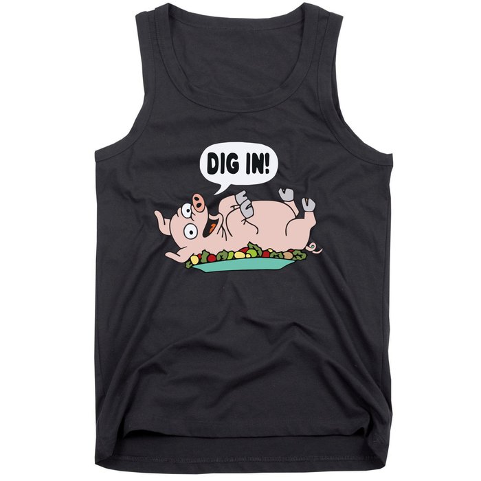 Homer The S.I.M.P.S.O.N.S Pig Dig In Tank Top