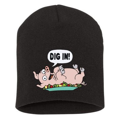 Homer The S.I.M.P.S.O.N.S Pig Dig In Short Acrylic Beanie