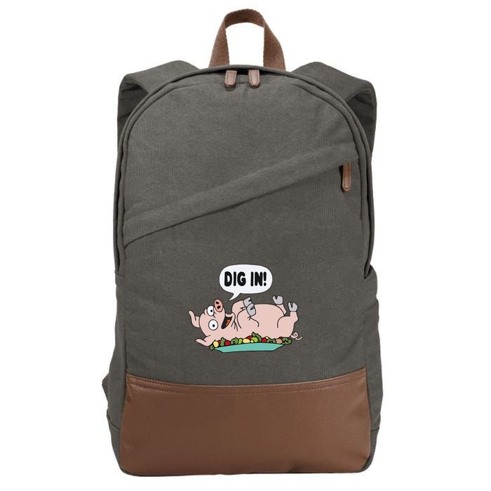 Homer The S.I.M.P.S.O.N.S Pig Dig In Cotton Canvas Backpack