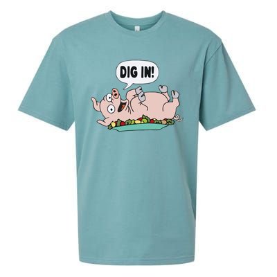 Homer The S.I.M.P.S.O.N.S Pig Dig In Sueded Cloud Jersey T-Shirt