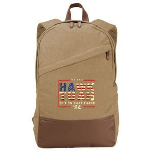 Hawk Tuah Spit By Bronson Summers Hawk Tuah Cotton Canvas Backpack