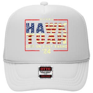 Hawk Tuah Spit By Bronson Summers Hawk Tuah High Crown Mesh Back Trucker Hat