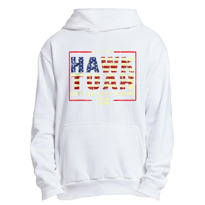 Hawk Tuah Spit By Bronson Summers Hawk Tuah Urban Pullover Hoodie