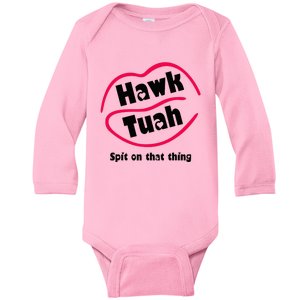 Hawk Tauh Spit On That Thing Retro 2024 Parody Design Baby Long Sleeve Bodysuit