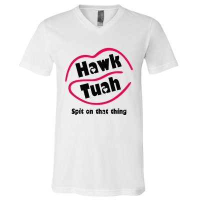 Hawk Tauh Spit On That Thing Retro 2024 Parody Design V-Neck T-Shirt