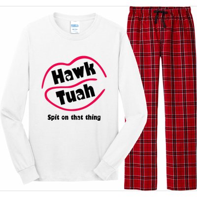 Hawk Tauh Spit On That Thing Retro 2024 Parody Design Long Sleeve Pajama Set