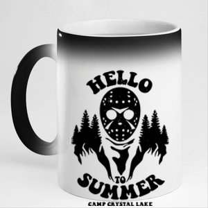 Hello To Summer Camp Crystal Lake 11oz Black Color Changing Mug