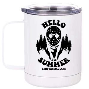 Hello To Summer Camp Crystal Lake 12 oz Stainless Steel Tumbler Cup