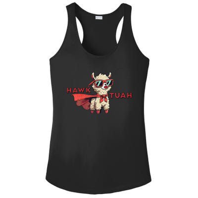 Hawk Tush Spit Parody Presidential Ladies PosiCharge Competitor Racerback Tank