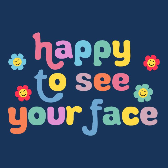 Happy To See Your Face Teachers Students First Day Of School Cooling Performance Long Sleeve Crew