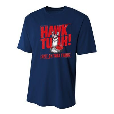 Hawk Tuah Spit On That Thang Funny Llama Youth Performance Sprint T-Shirt